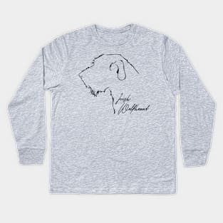 Proud Irish Wolfhound profile dog lover Kids Long Sleeve T-Shirt